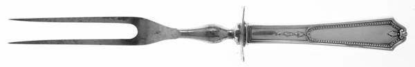 Georgian Maid (Sterling, 1923) Small Steak Carving Fork with Stainless Prongs