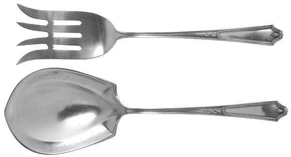 Georgian Maid (Sterling, 1923) (2 Pc) Solid Salad Set