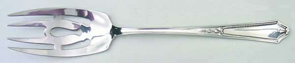 Georgian Maid (Sterling, 1923) Medium Solid Cold Meat Serving Fork