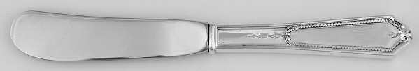 Georgian Maid (Sterling, 1923) Butter Spreader Hollow Hdl-Paddle/Stainless Blade