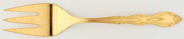 Golden Anniversary (Electroplate) Medium Solid Cold Meat Serving Fork