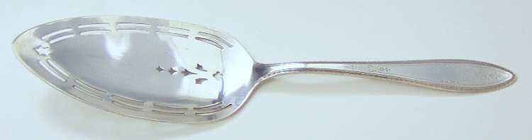 Golden Argosy (Gold Electroplate) Solid Pierced Pie Server