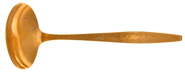 Golden Carino (Gold Electroplate) Solid Gravy Ladle