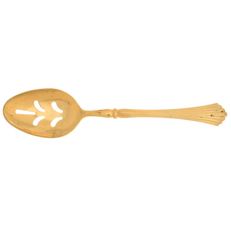 Gold Cascade (Gold Electroplate) Pierced Tablespoon (Serving Spoon)