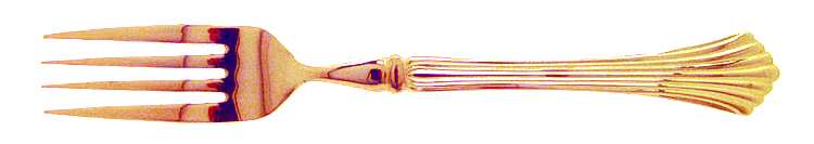 Gold Cascade (Gold Electroplate) Fork