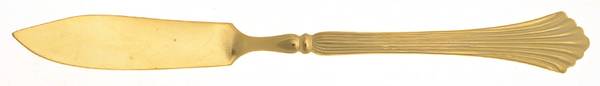 Gold Cascade (Gold Electroplate) Flat Handle Master Butter Knife