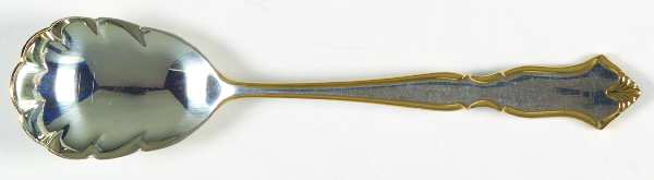 Golden Chadwick (Silverplate, Gold Accent, 1975) Sugar Shell Spoon
