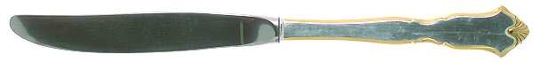 Golden Chadwick (Silverplate, Gold Accent, 1975) Modern Hollow Knife