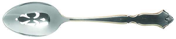 Golden Chadwick (Silverplate, Gold Accent, 1975) Pierced Tablespoon (Serving Spoon)