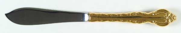 Golden Countess (Gold Electroplate, 1978) Hollow Handle Master Butter Knife by International Silver