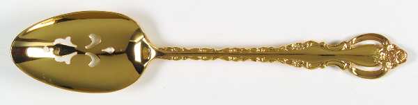 Golden Countess (Gold Electroplate, 1978) Pierced Tablespoon (Serving Spoon) by International Silver