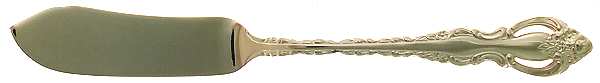 Golden Countess (Gold Electroplate, 1978) Flat Handle Master Butter Knife by International Silver