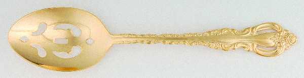 Golden Countess (Gold Electroplate, 1978) Pierced Tablespoon (Serving Spoon)