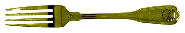 Gold Coquille (Electroplate) Fork
