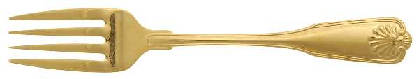 Gold Coquille (Electroplate) Individual Salad Fork