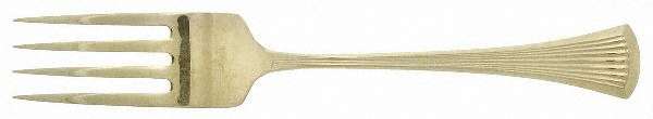Golden Creation (Gold Electroplate, 1984) Large Solid Cold Meat Serving Fork