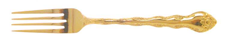Golden Classic Rose (Gold Electroplate) Fork