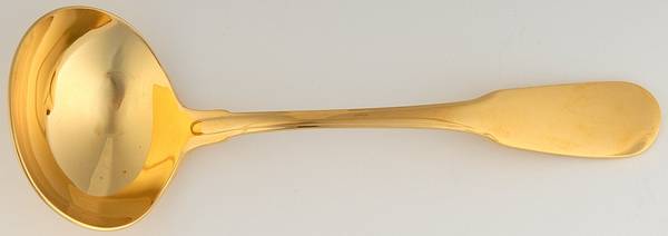 Golden Copley Square (Gold Electroplate) Solid Gravy Ladle
