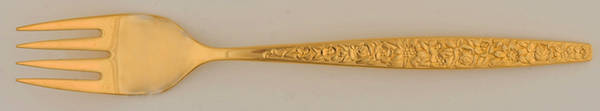 Golden Dubonnet (Gold Electroplate) Individual Salad Fork