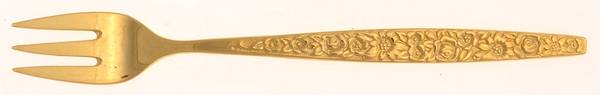 Golden Dubonnet (Gold Electroplate) Cocktail/Seafood Fork