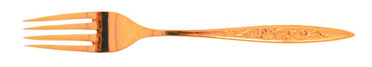 Golden Esperanto (Gold Electroplate) Fork