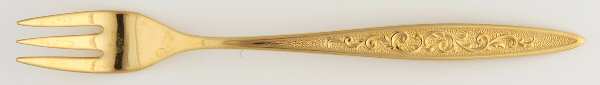 Golden Esperanto (Gold Electroplate) Cocktail/Seafood Fork