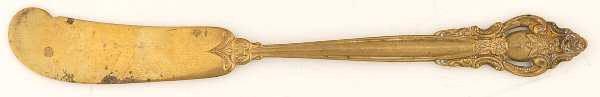 Golden Empress (Gold Electroplate, Newer) Flat Handle Butter Spreader