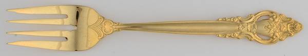 Golden Empress (Gold Electroplate, Newer) Individual Salad Fork