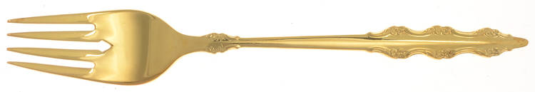 Golden Empress (Gold Electroplate, Deepslv) Individual Salad Fork