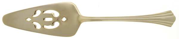 Golden Flair (Gold Electroplate) Solid Pierced Pie Server