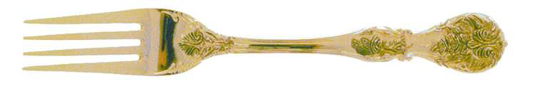 Golden French Rose (Gold Electroplate) Fork