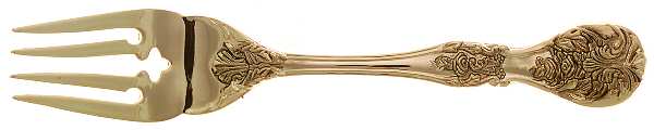 Golden French Rose (Gold Electroplate) Individual Salad Fork