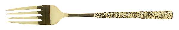 Golden Love-Precious Flower (Gold Electroplate) Fork