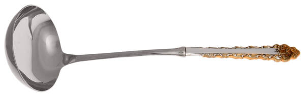 Golden La Strada (Sterling, 1972) Soup Ladle with Stainless Bowl HC