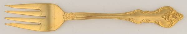 Golden Orleans (Gold Electroplate, 1981) Individual Salad Fork