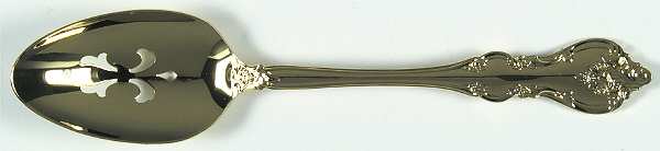 Golden Orleans (Gold Electroplate, 1981) Pierced Tablespoon (Serving Spoon)
