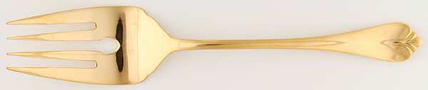 Golden Park Hill (Gold Electroplate, 1985) Large Solid Cold Meat Serving Fork