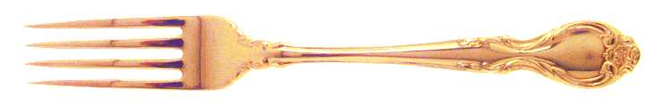 Golden Queen's Fancy (Gold Electroplate) Fork