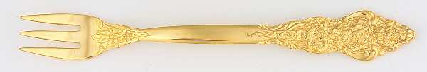 Golden Renaissance (Gold Electroplate) Cocktail/Seafood Fork