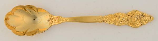 Golden Renaissance (Gold Electroplate) Sugar Shell Spoon