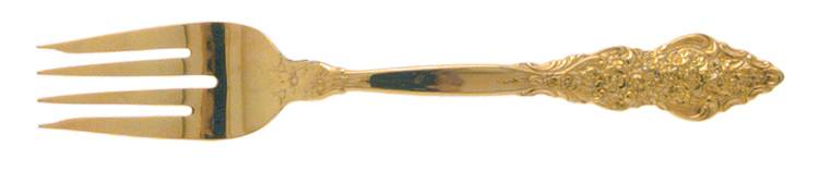 Golden Renaissance (Gold Electroplate) Individual Salad Fork