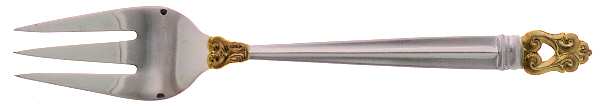 Golden Royal Danish (Gold Accent) Individual Salad Fork