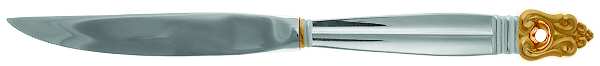 Golden Royal Danish (Gold Accent) Individual Steak Knife Hollow Handle