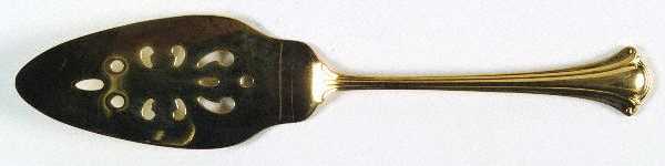 Gold Resplendence (Gold Electroplate, 1984) Pierced All Stainless Pie Server