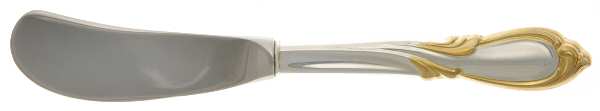 Golden Rhapsody, New (Sterling, 1957) Butter Spreader Hollow Hdl-Paddle/Stainless Blade