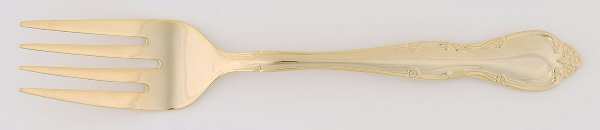 Golden Rose Tiara (Gold Electroplate) Individual Salad Fork