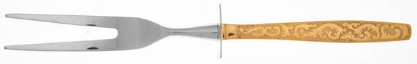Golden Scroll-Americana Golden Heritage Carving Fork Small with Stainless Prongs HC