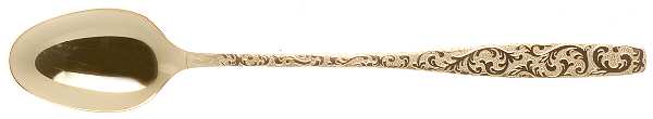 Golden Scroll-Americana Golden Heritage Iced Tea Spoon