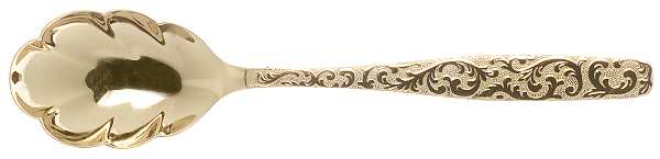 Golden Scroll-Americana Golden Heritage Sugar Shell Spoon