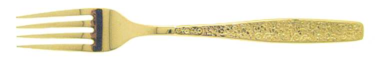 Golden Spring Garden (Gold Electroplate) Fork